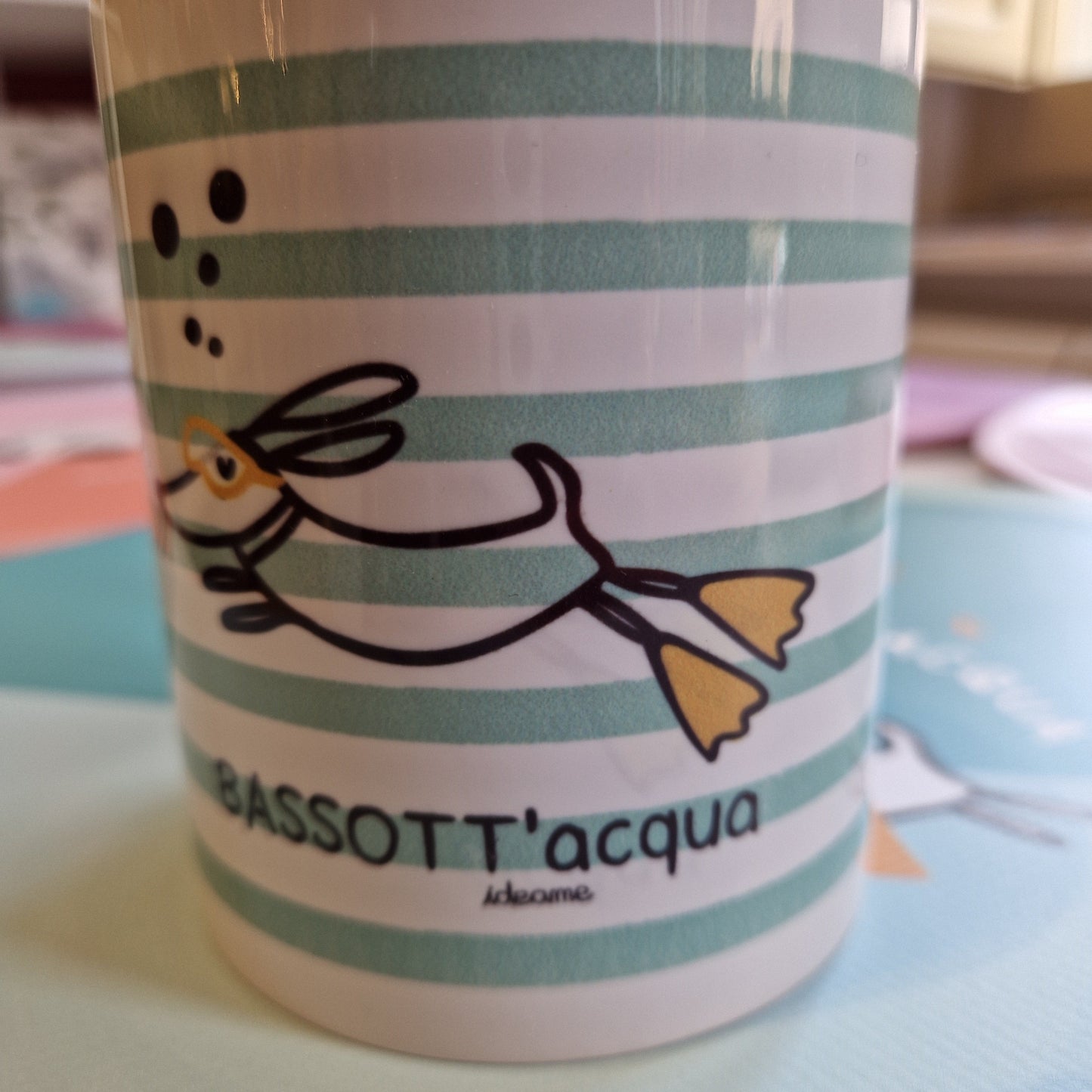 tazza bassotto righe outlet