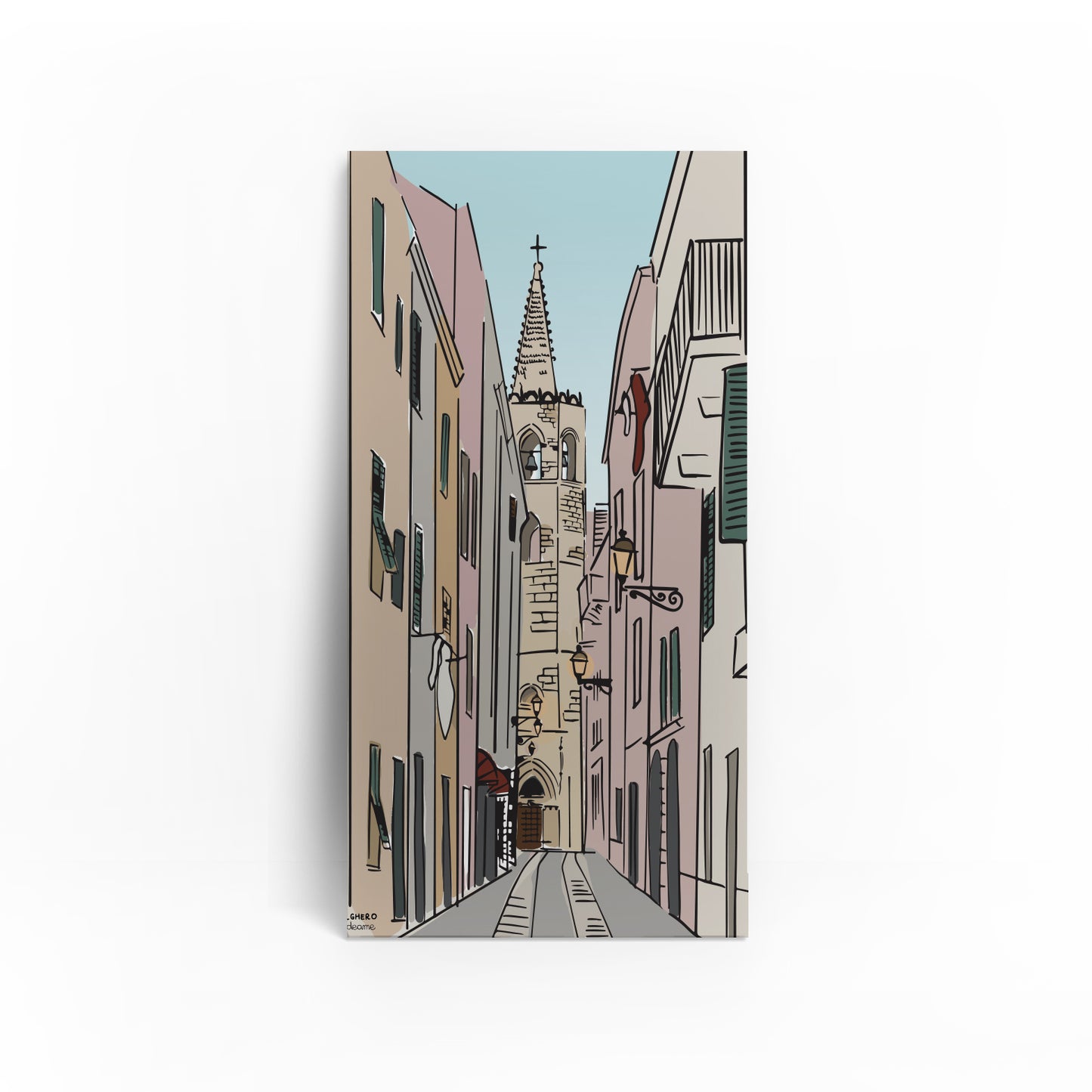 Quadro "Le strade di Alghero"