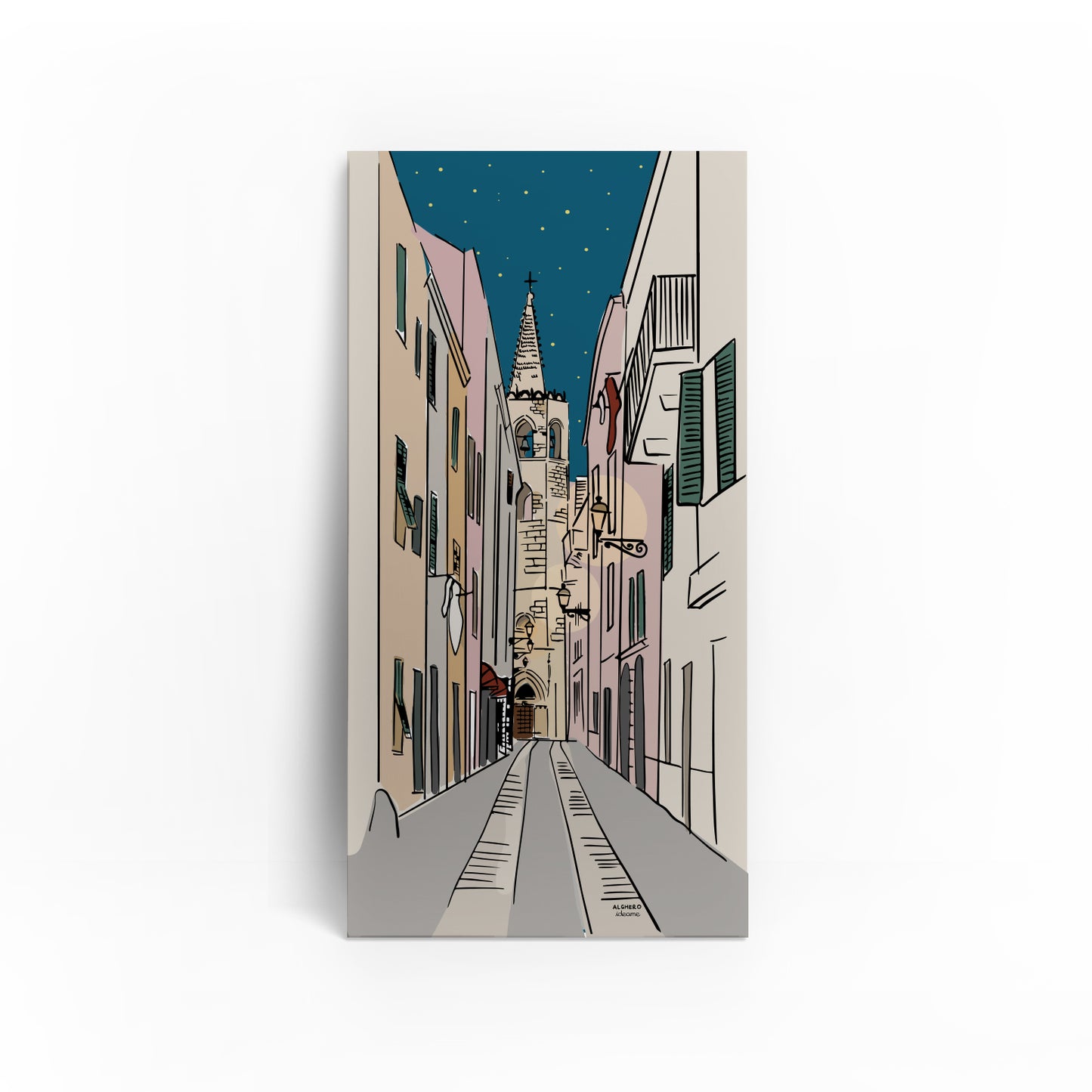 Quadro "Le strade di Alghero"