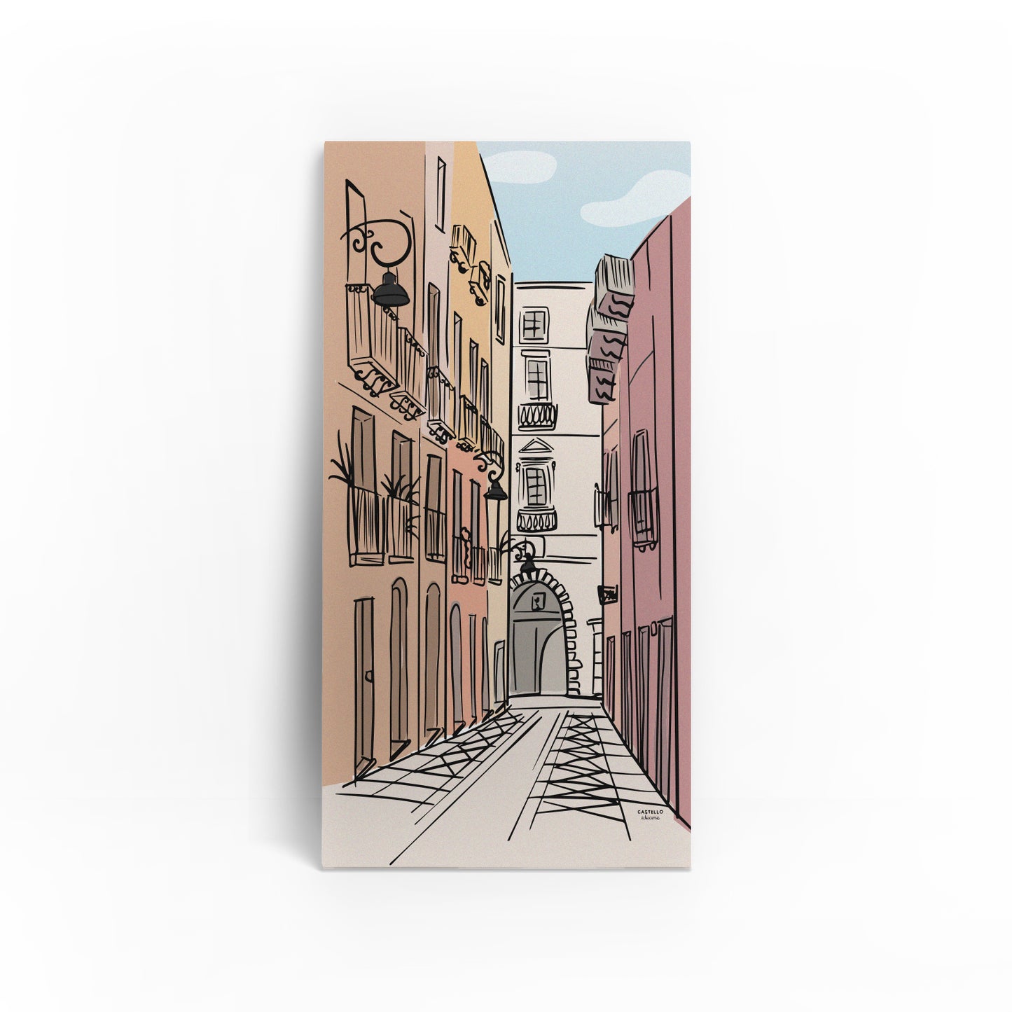 Quadro "Le strade di Castello"