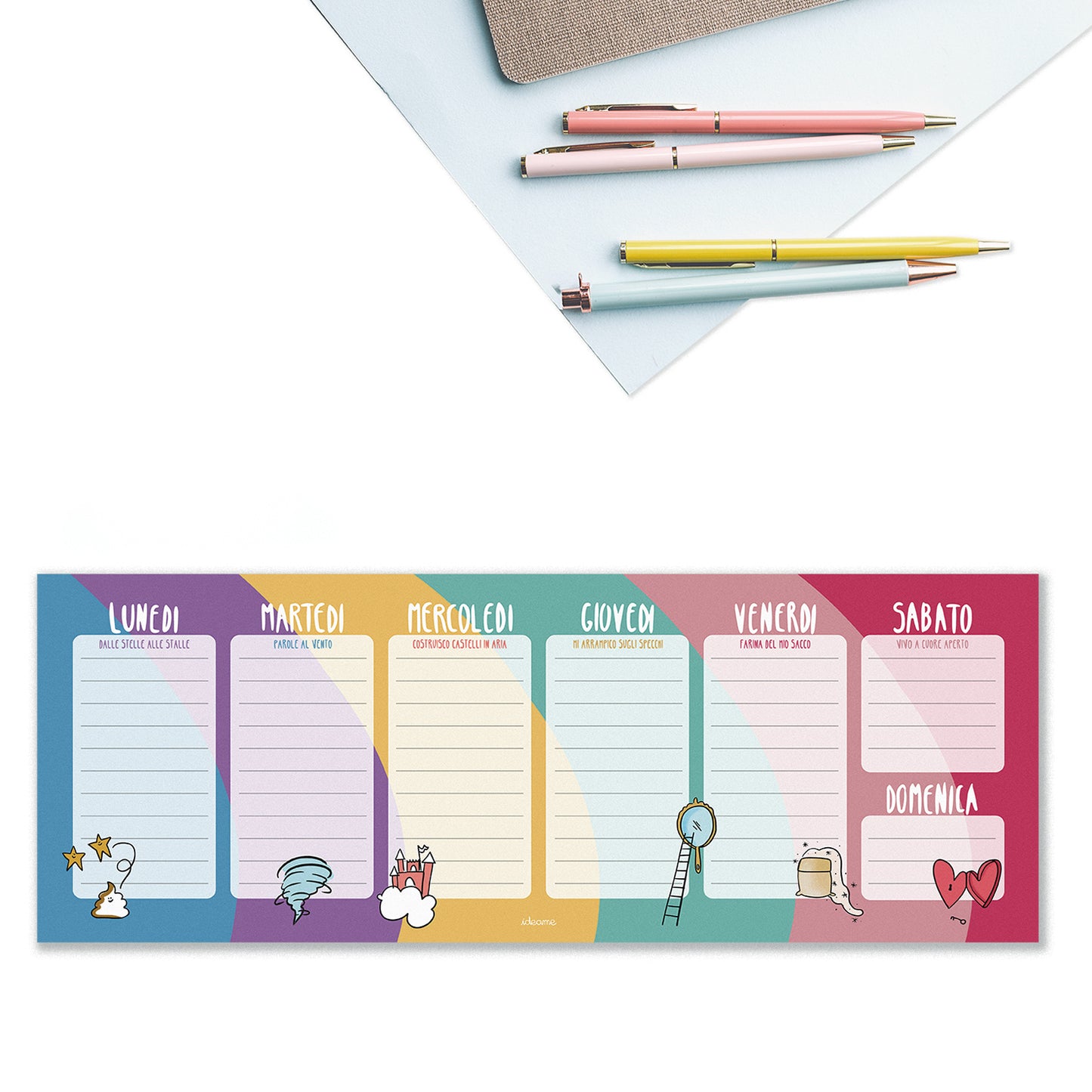 Planner settimanale Arcoiris
