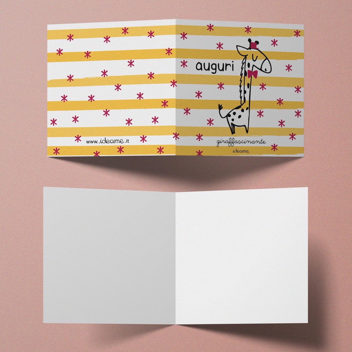 Biglietto Auguri Giraffa