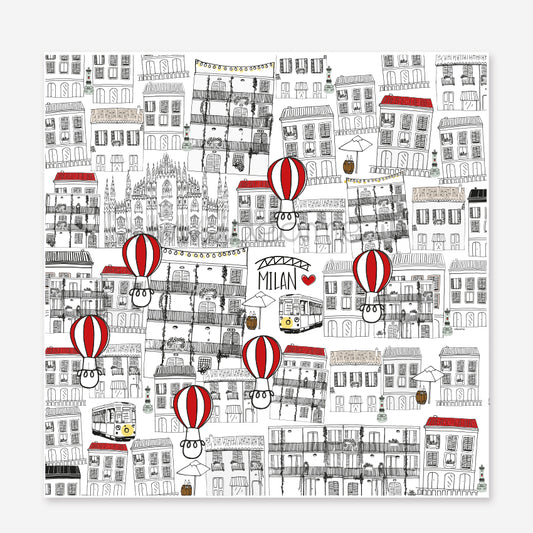 Quadro Mongolfiere a Milano - FINE SERIE