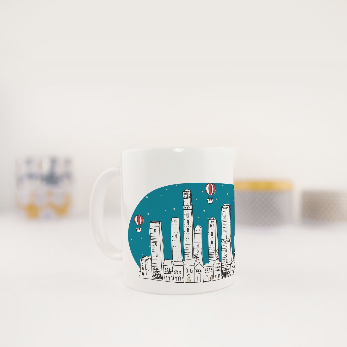 Tazza Bologna Mongolfiere e Stelle