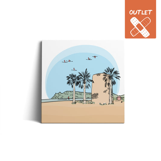 Stampa Torre Spagnola Poetto 20x20cm OUTLET