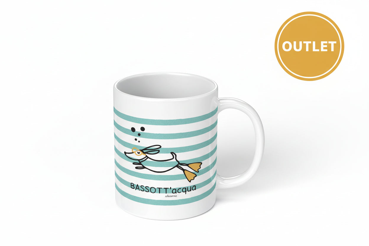 tazza bassotto righe outlet